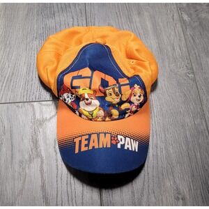 Boys Nick Jr Paw Patrol Baseball Cap/Hat Go Team Paw Orange/Blue